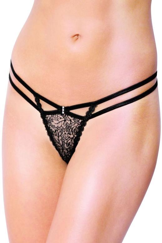 Dámske erotické tangá SoftLine collection 2450 black